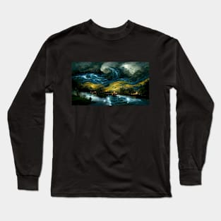 The Sky of Vincent Van Gogh (Day47) Long Sleeve T-Shirt